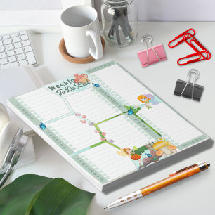 Fantasy Faiasy Butterfly Pilz mit grünem Thema Notizblock