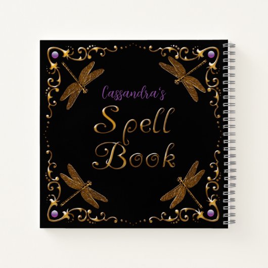 Fantasy Faible Tale Zauberbuch Personalisiert Notizblock (Rückseite)
