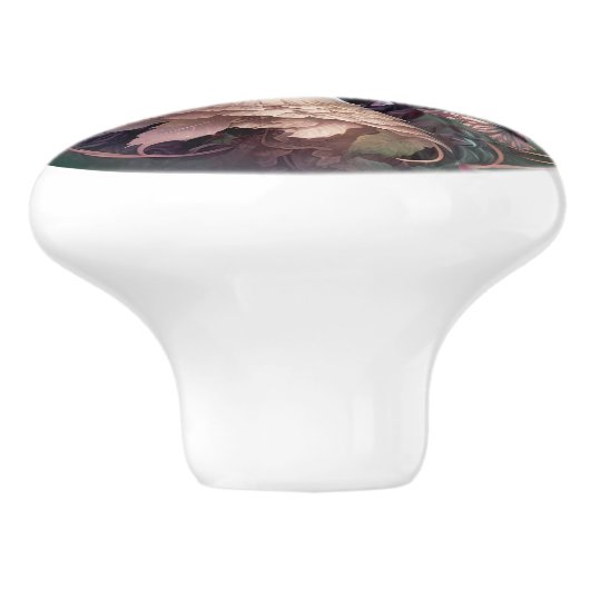 Fantasy Fairy Cabinet Knob Pulls Keramikknauf (Seitenansicht)
