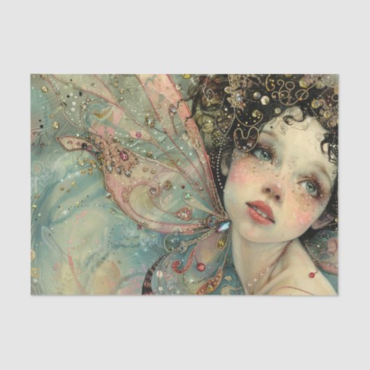 FANTASY FAIRY DECOUPAGE SEIDENPAPIER (Vorderseite)