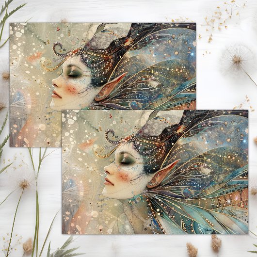 FANTASY FAIRY DECOUPAGE SEIDENPAPIER