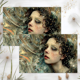 FANTASY FAIRY DECOUPAGE SEIDENPAPIER
