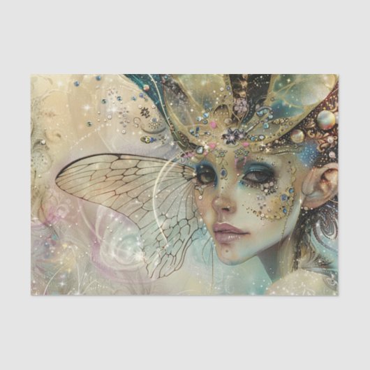 FANTASY FAIRY DECOUPAGE SEIDENPAPIER (Vorderseite)