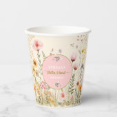 Fantasy Fairy Flutter und Twirl Wildblume Pappbecher (Vorderseite)