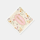 Fantasy Fairy Flutter und Twirl Wildblume Serviette (Ecke)