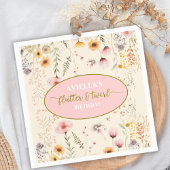 Fantasy Fairy Flutter und Twirl Wildblume Serviette