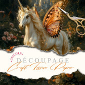 Fantasy Fairy Horse mit Orange Butterfly Flügel Seidenpapier