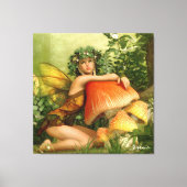 Fantasy Fairy im Wald Leinwanddruck (Vorderseite)