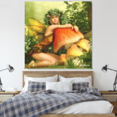 Fantasy Fairy im Wald Leinwanddruck (Insitu (Schlafzimmer))