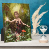 Fantasy Fairy in Red Plaque Fotoplatte (Seite)