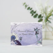 Fantasy Fairy mit Blue Sunflower Personalisiert Postkarte (Stehend Vorderseite)