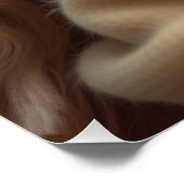 Fantasy Fairy Mother and Baby Art Poster (Ecke)