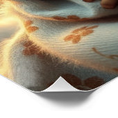 Fantasy Fairy Mother and Baby Art Poster (Ecke)