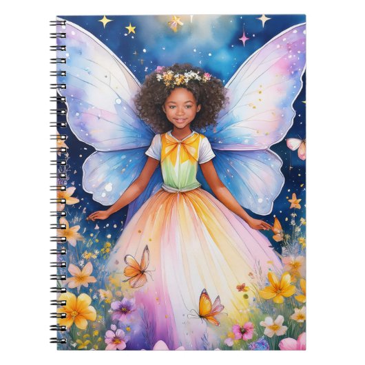 Fantasy Fairy Notebook 6,5 x 8,75 Zoll Notizblock (Vorderseite)