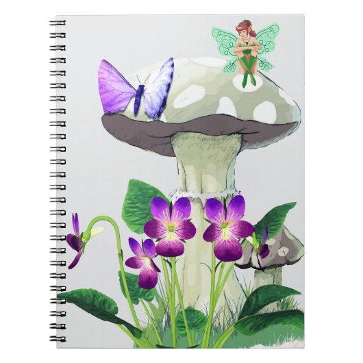 Fantasy Fairy Notebook 6,5 x 8,75 Zoll Notizblock (Vorderseite)
