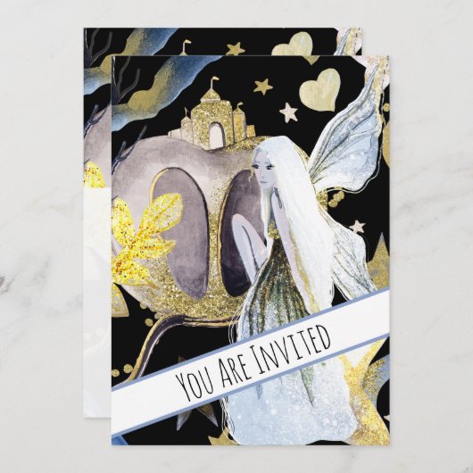 *~* Fantasy Fairy Pumpkin Baby Shower Einladung (Vorne/Hinten)