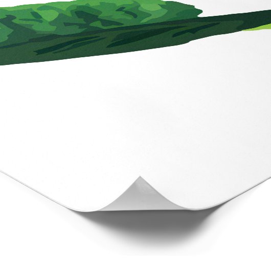 Fantasy Fairy Sitzen auf einem Pilz-Poster Poster (Ecke)