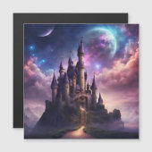 Fantasy Fairy Tale Burg Magneteinladung (Vorne/Hinten)