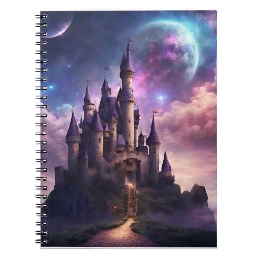 Fantasy Fairy Tale Burg Notizblock (Vorderseite)