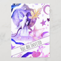 *~* Fantasy Fairy Tale Sky Baby Einladung
