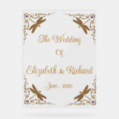 Fantasy Fairy Tale Wedding Acrylschild (Vorderseite)