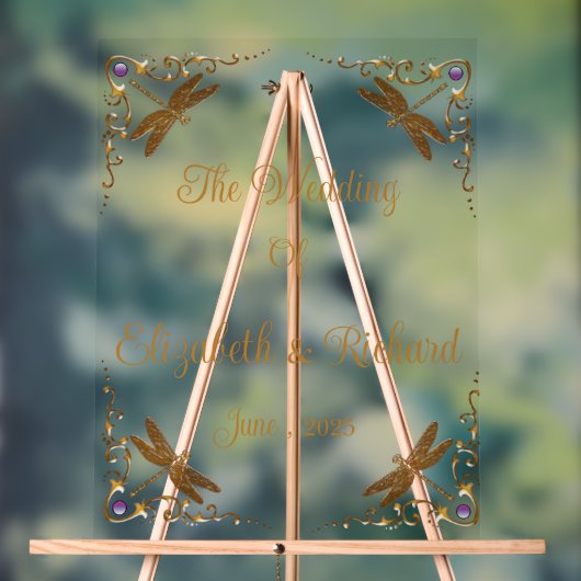 Fantasy Fairy Tale Wedding Acrylschild (Neutral)