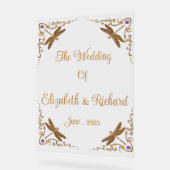 Fantasy Fairy Tale Wedding Acrylschild (Winkel)