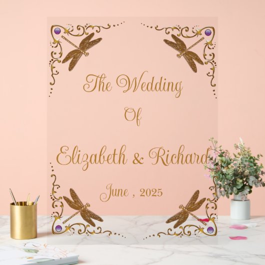 Fantasy Fairy Tale Wedding Acrylschild (Hochzeit)