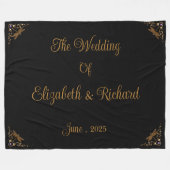 Fantasy Fairy Tale Wedding Fleecedecke (Vorderseite (Horizontal))