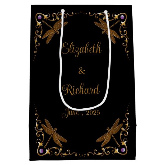 Fantasy Fairy Tale Wedding Mittlere Geschenktüte (Rückseite)