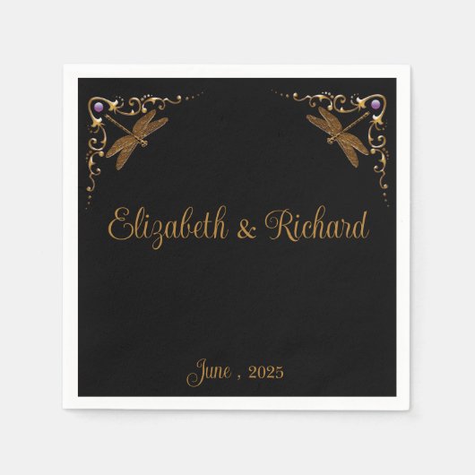 Fantasy Fairy Tale Wedding Serviette (Vorderseite)