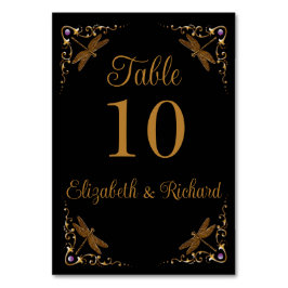Fantasy Fairy Tale Wedding Tischnummer Table Card