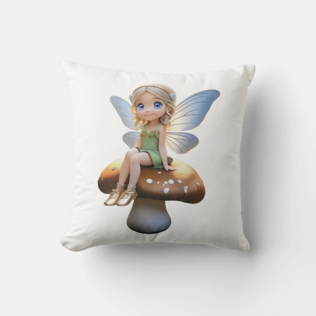 Fantasy Fairy Throw Kissen (Vorderseite)