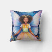 Fantasy Fairy Throw Kissen (Rückseite)