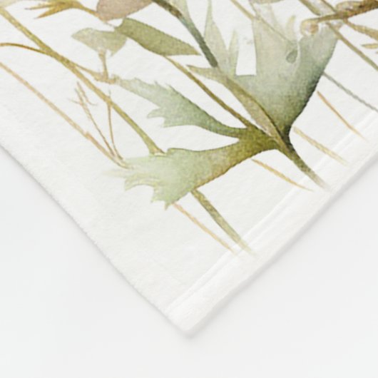 Fantasy Fairy Wildblume Pastel Fleecedecke (Ecke)