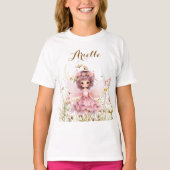 Fantasy Fairy Wildblume Pastel T-Shirt (Vorderseite)