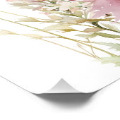 Fantasy Fairy Wildblume Pastellglanz Poster (Ecke)