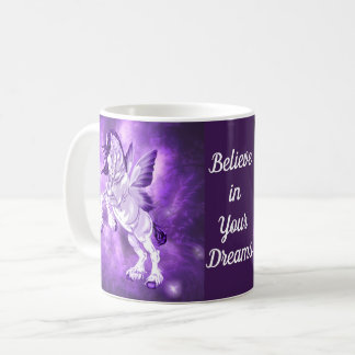 Fantasy Fairy Winged Clydesdale Pferd Kaffeetasse