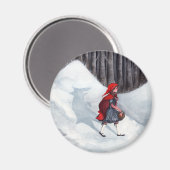 Fantasy Fairytale Art Magnet - Wolf Im Inneren (Vorderseite/Rückseite)