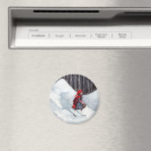 Fantasy Fairytale Art Magnet - Wolf Im Inneren (In Situ (Geschirrspüler))