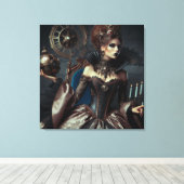 Fantasy Fairytale Elegante Böse Königin Leinwanddruck (Insitu (Holzboden))