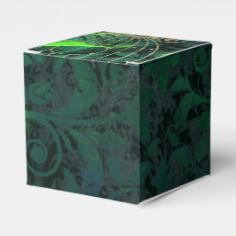 Fantasy-Fantasie in Gold und Green Birdcage Geschenkschachtel