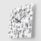 Fantasy Fantasy-Skizzen Pflanze Meer Quadratische Wanduhr (Winkel)