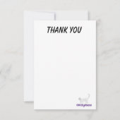 Fantasy-farbige Heißluftballons fliegen Dankeskarte (Rückseite)