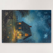 Fantasy Farmhouse Nachtpuzzle Puzzle (Horizontal)