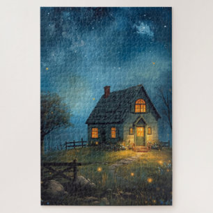 Fantasy Farmhouse Nachtpuzzle Puzzle