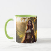 Fantasy Fashion Dryd Wald Goddess hübsche Kunst Tasse (Links)