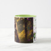 Fantasy Fashion Dryd Wald Goddess hübsche Kunst Tasse (Zentrum)