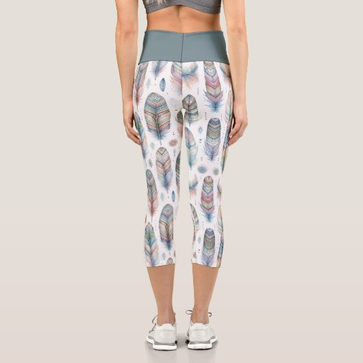 Fantasy Feather Capri Leggings (Rückseite)