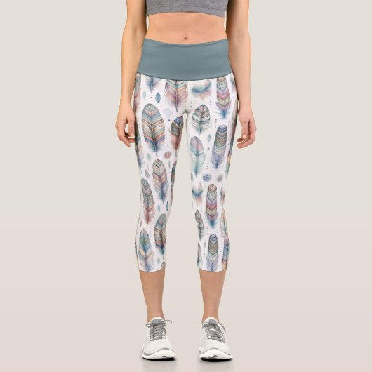 Fantasy Feather Capri Leggings (Vorderseite)